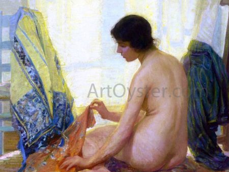 Leah by Robert Vonnoh - Hand-Painted Oil Painting on Canvas Sale