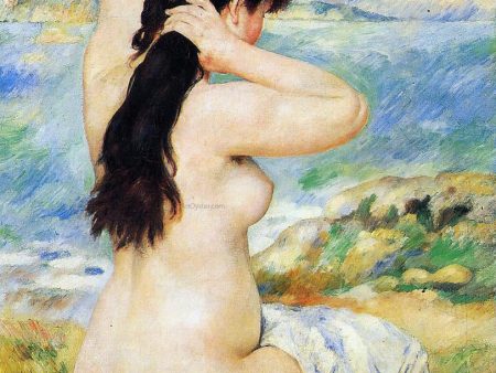 Nude Fixing Her Hair by Pierre Auguste Renoir - Hand-Painted Oil Painting on Canvas For Cheap