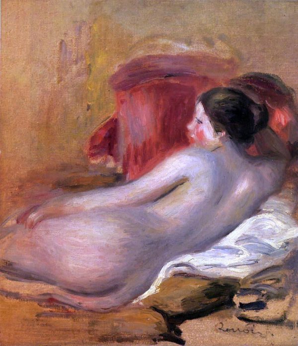 Reclining Model by Pierre Auguste Renoir - Hand-Painted Oil Painting on Canvas Online Sale