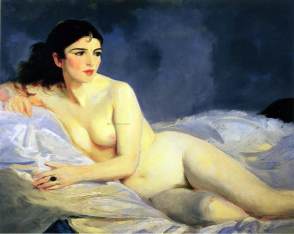 Betalo, Nude by Robert Henri - Hand-Painted Oil Painting on Canvas For Sale