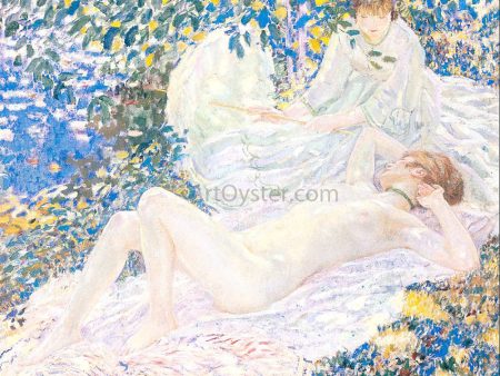 Summer by Frederick Carl Frieseke - Hand-Painted Oil Painting on Canvas For Sale