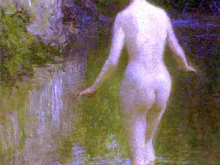 Nude by Edward Potthast - Hand-Painted Oil Painting on Canvas For Discount