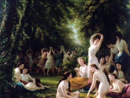 La Reine Bacchanal by Fritz Zuber-Buhler - Hand-Painted Oil Painting on Canvas Online Hot Sale