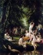 La Reine Bacchanal by Fritz Zuber-Buhler - Hand-Painted Oil Painting on Canvas Online Hot Sale