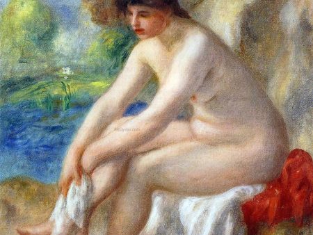 Leaving the Bath by Pierre Auguste Renoir - Hand-Painted Oil Painting on Canvas Discount