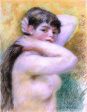 Nude Arranging Her Hair by Pierre Auguste Renoir - Hand-Painted Oil Painting on Canvas Online Hot Sale