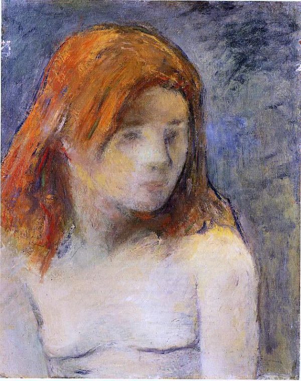 Bust of a Nude Girl by Paul Gauguin - Hand-Painted Oil Painting on Canvas Fashion