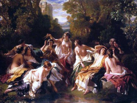 Florinda by Franz Xavier Winterhalter - Hand-Painted Oil Painting on Canvas Discount