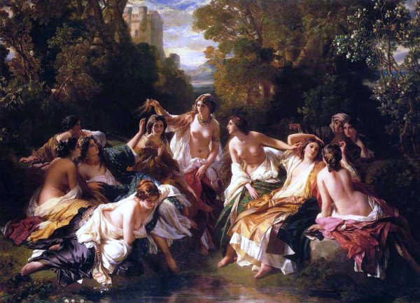 Florinda by Franz Xavier Winterhalter - Hand-Painted Oil Painting on Canvas Discount