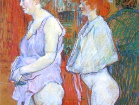 Rue des Moulins - The Medical Inspection by Henri De Toulouse-Lautrec - Hand-Painted Oil Painting on Canvas Online Sale