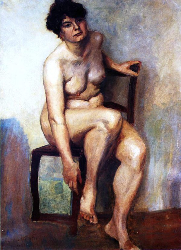 A Female Nude by Lovis Corinth - Hand-Painted Oil Painting on Canvas Online Hot Sale