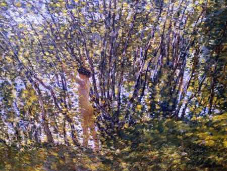 Nude in Sunlilt Wood by Frederick Childe Hassam - Hand-Painted Oil Painting on Canvas Discount