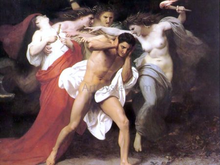 Orestes Pursued by the Furies by William Adolphe Bouguereau - Hand-Painted Oil Painting on Canvas Fashion