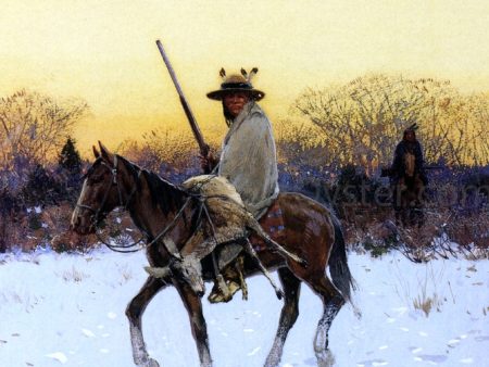 After the Hunt by Henry F Farney - Hand-Painted Oil Painting on Canvas Online Sale