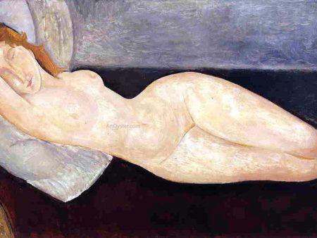 Reclining Nude, Head on Right Arm by Amedeo Modigliani - Hand-Painted Oil Painting on Canvas Fashion