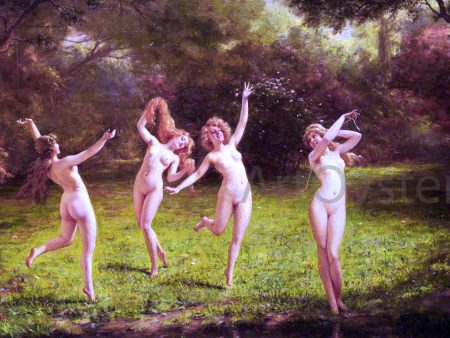 Spring by Frederic Soulacroix - Hand-Painted Oil Painting on Canvas Hot on Sale