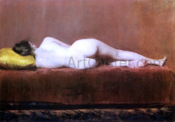 Nude Recumbent by William Merritt Chase - Hand-Painted Oil Painting on Canvas Supply