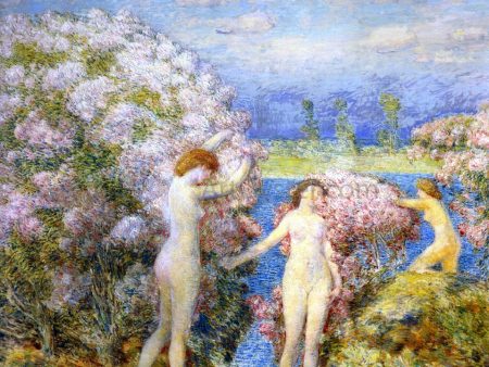 June by Frederick Childe Hassam - Hand-Painted Oil Painting on Canvas Hot on Sale