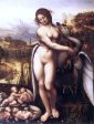 Leda and the Swan by Leonardo Da Vinci - Hand-Painted Oil Painting on Canvas For Discount