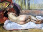 Sleeping Nude with Hat (also known as Repose) by Pierre Auguste Renoir - Hand-Painted Oil Painting on Canvas Discount