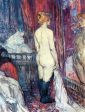 Nude Standing before a Mirror by Henri De Toulouse-Lautrec - Hand-Painted Oil Painting on Canvas Online now