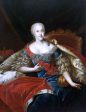 Portrait of Johanna Elisabeth, Princess of Anhalt-Zerbst by Antoine Pesne - Hand-Painted Oil Painting on Canvas For Discount