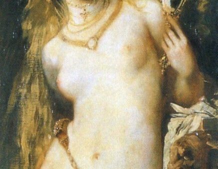 Gesicht by Hans Makart - Hand-Painted Oil Painting on Canvas Hot on Sale