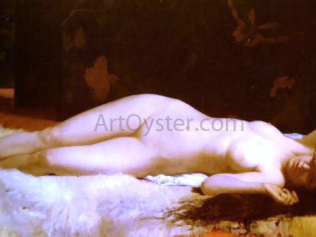 La Reveil by Alfonse Felix LeCadre - Hand-Painted Oil Painting on Canvas Hot on Sale