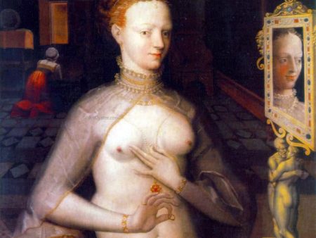 Diane de Poitiers by Masters of the Fontainebleau School - Hand-Painted Oil Painting on Canvas Sale