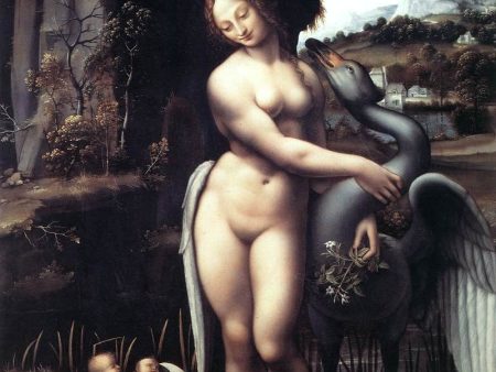 Leda by Leonardo Da Vinci - Hand-Painted Oil Painting on Canvas Online