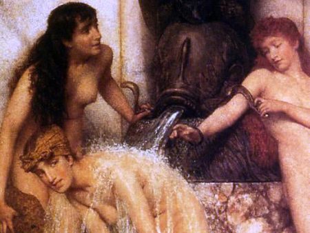 Stirgils and Sponges by Sir Lawrence Alma-Tadema - Hand-Painted Oil Painting on Canvas Hot on Sale