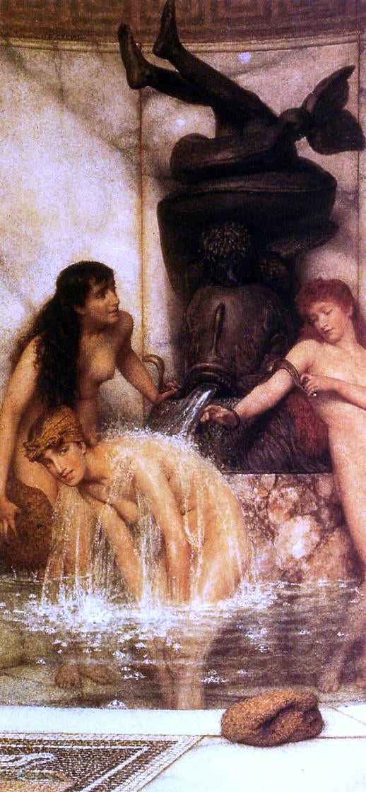 Stirgils and Sponges by Sir Lawrence Alma-Tadema - Hand-Painted Oil Painting on Canvas Hot on Sale