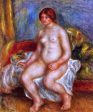 Nude Woman on Gree Cushions by Pierre Auguste Renoir - Hand-Painted Oil Painting on Canvas For Sale