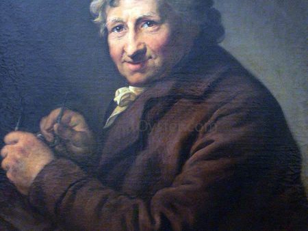 Portrait of the Painter Daniel Nikolaus Chodowiecki by Anton Graff - Hand-Painted Oil Painting on Canvas Online