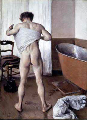 Man at His Bath by Gustave Caillebotte - Hand-Painted Oil Painting on Canvas Online Hot Sale