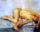 Reclining Female Nude by Lovis Corinth - Hand-Painted Oil Painting on Canvas Supply