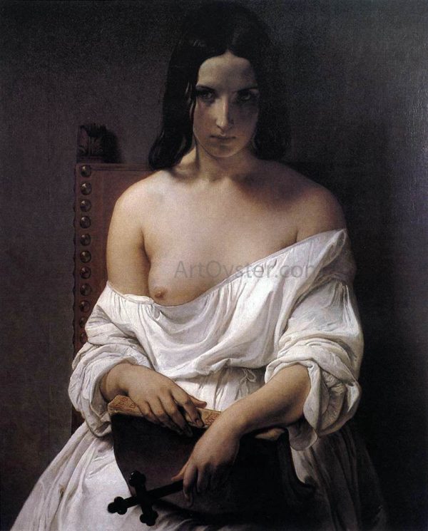 Meditation on the History of Italy by Francesco Hayez - Hand-Painted Oil Painting on Canvas For Discount