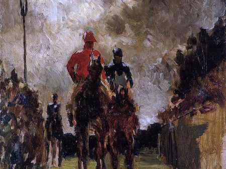 Jockeys by Henri De Toulouse-Lautrec - Hand-Painted Oil Painting on Canvas on Sale