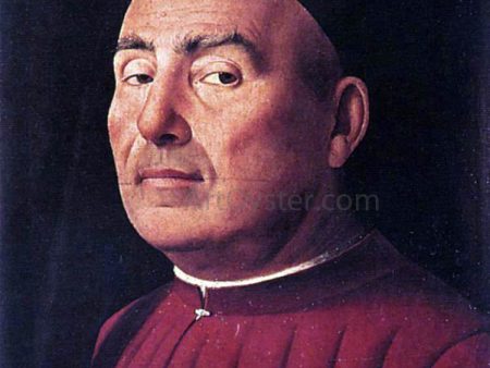 Trivulzio Portrait by Antonello Da Messina - Hand-Painted Oil Painting on Canvas Fashion