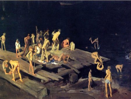 Forty-Two Kids by George Wesley Bellows - Hand-Painted Oil Painting on Canvas For Cheap