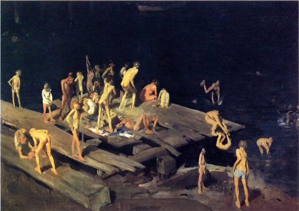 Forty-Two Kids by George Wesley Bellows - Hand-Painted Oil Painting on Canvas For Cheap