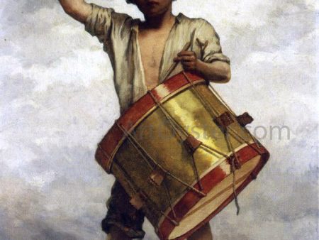 A Drummer Boy by William Morris Hunt - Hand-Painted Oil Painting on Canvas Online Hot Sale