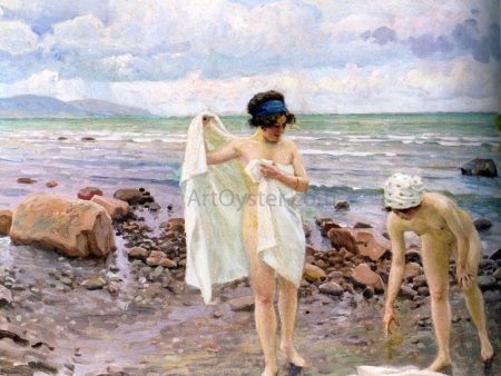 The Bathers by Paul-Gustave Fischer - Hand-Painted Oil Painting on Canvas Hot on Sale