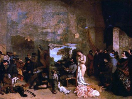 My Atelier (also known as Allegory) by Gustave Courbet - Hand-Painted Oil Painting on Canvas Cheap