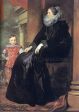 Genoese Noblewoman with her Son by Sir Antony Van Dyck - Hand-Painted Oil Painting on Canvas Supply