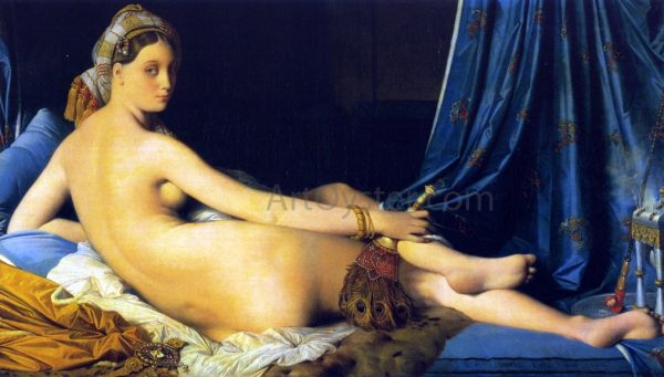 La Grande Odalisque by Jean-Auguste-Dominique Ingres - Hand-Painted Oil Painting on Canvas on Sale