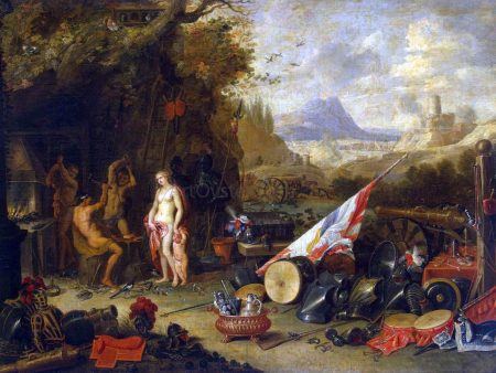 Venus at the Forge of Vulcan by Jan Van I Kessel - Hand-Painted Oil Painting on Canvas Online Sale