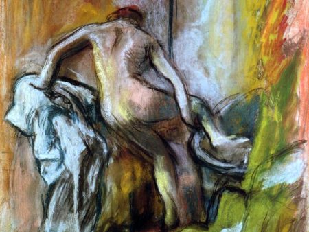 Leaving the Bath by Edgar Degas - Hand-Painted Oil Painting on Canvas Online Sale