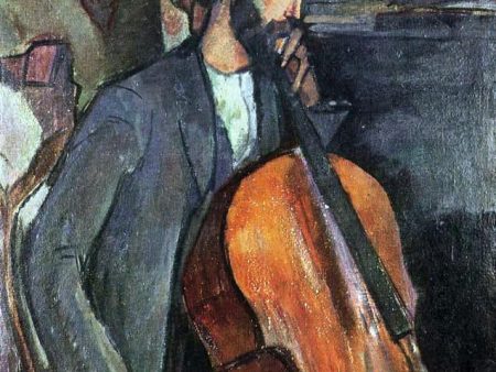 A Cellist by Amedeo Modigliani - Hand-Painted Oil Painting on Canvas Sale