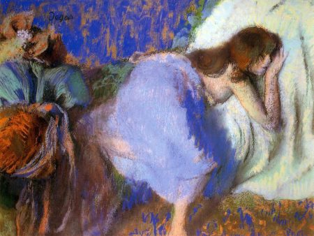 Rest by Edgar Degas - Hand-Painted Oil Painting on Canvas Discount